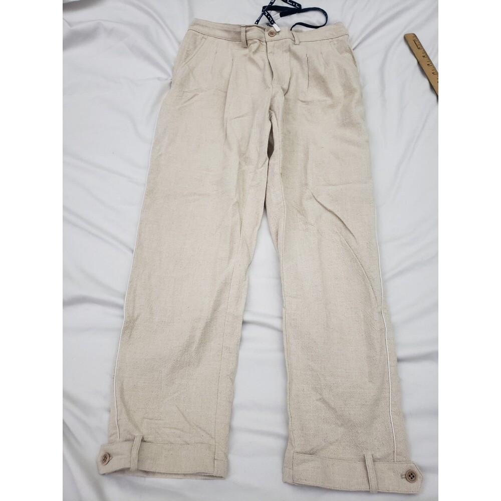 Tombolo Ivory Linen Joggers
